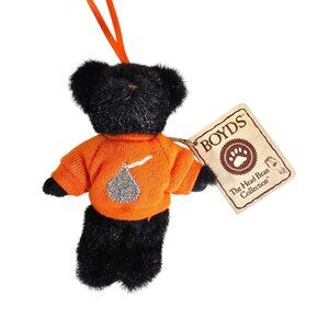 Boyds Bears Spooky Mini Plush Ornament Head Bean Collection Halloween 4" Tag